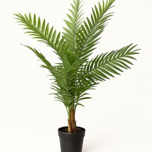 עץ דקל מלאכותי בעיצוב טבעי - גובה 110 סמ